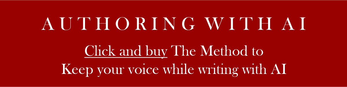 Method How to Author and keep your voice while writing with AI