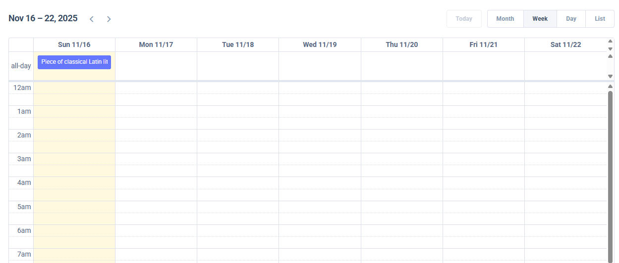 Screenshot of the ClientAgent integrated calendar with appointments and client names