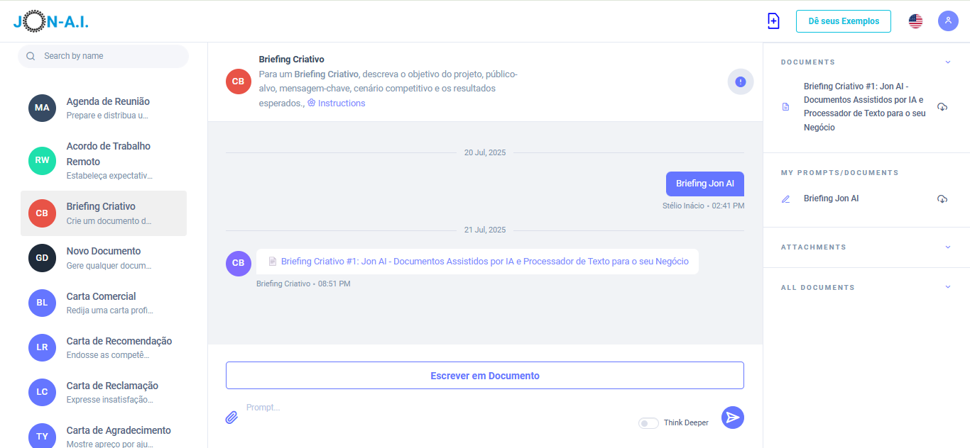 Jon AI Gerador de Documentos