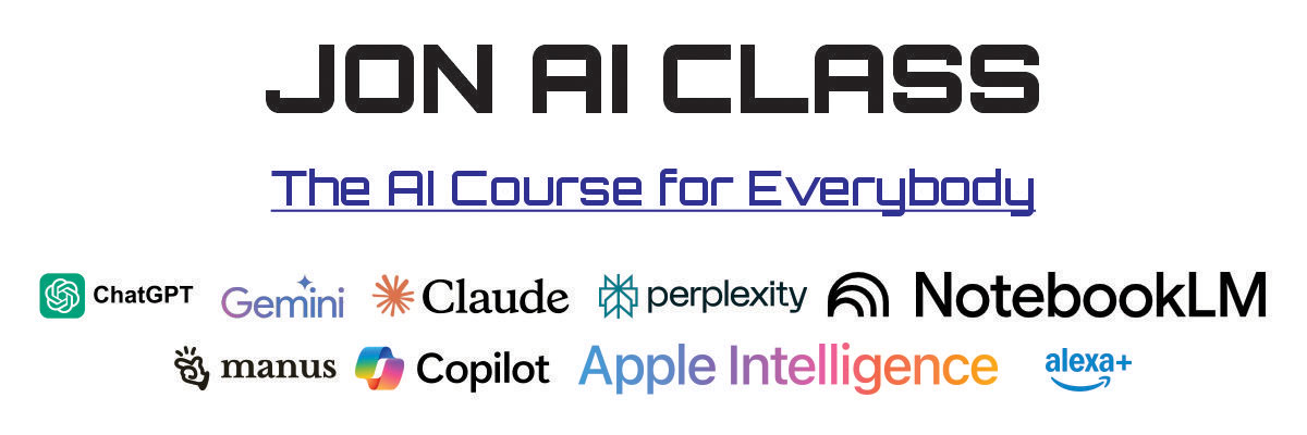 Jon AI, Stelio Inacio AI Class and Course Banner