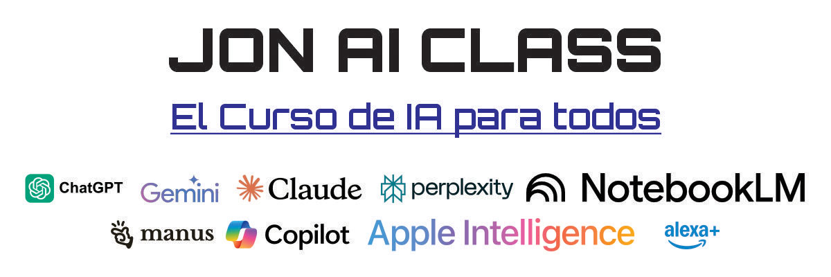 Banner de clases y cursos de Jon AI, Stelio Inacio