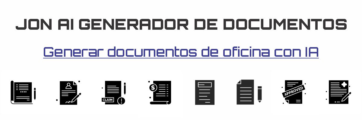 IA Generador de Documentos Jon AI